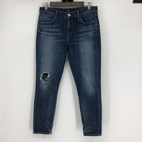 Agolde Sophie Crop Skinny Distressed Jeans size 28 - Picture 2 of 16